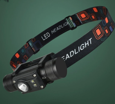 Налобный фонарь PL-102L, 1х18650, ЗУ Type-C