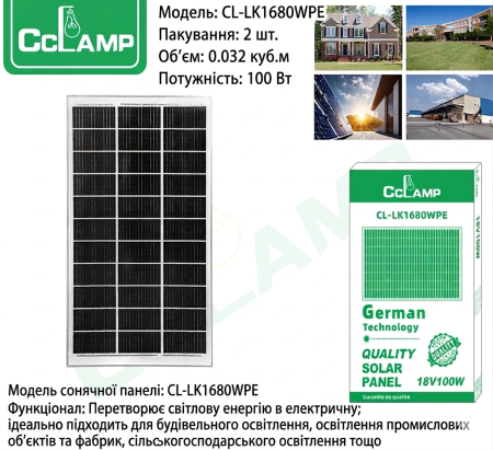 Солнечная панель SOLAR PANEL 18V80W 