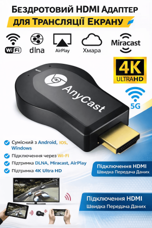 Медиаплеер Screen mirroring HDMI питание M9 от USB / 6784