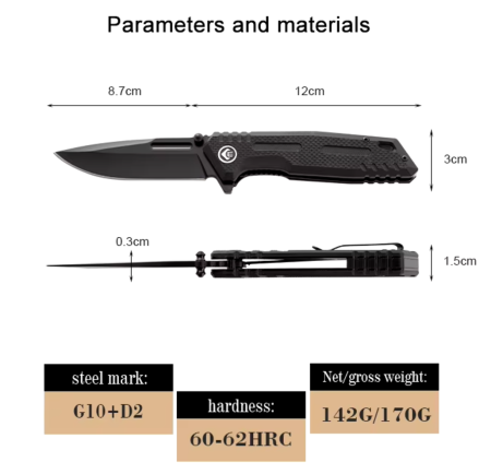 Нож складной ChongMing, 437 - Olive Нож складной ChongMing, 437 - Olive