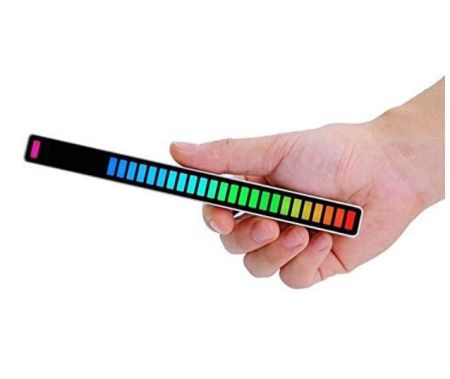 Светодиодный эквалайзер D08 - RGB, активируемый музыкой, 32-битный VU