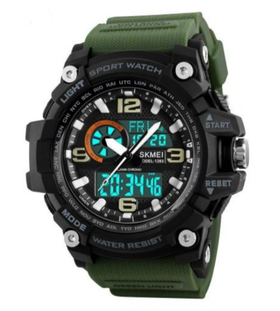 Часы наручные SKMEI 1283AG, ARMY GREEN, 9742