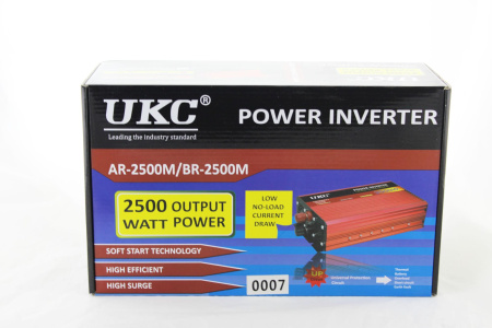Инвертор преобразователь UKC AC/DC AR 2500W 24V, 4820