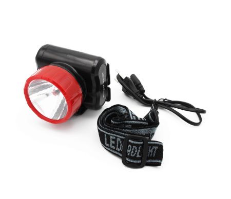 Налобный фонарь WX-1890, Акк., 1LED