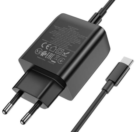 СЗУ Сетевое Зарядное Устройство Hoco N18, быстрая зарядка 65W,  Type-C - Type-C СЗУ Сетевое Зарядное Устройство Hoco N18, быстрая зарядка 65W,  Type-C - Type-C