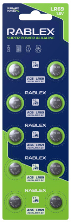 Батарейки-Таблетки Rablex LR69, AG6, New Design