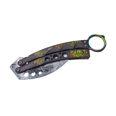 Нож бабочка Dif CSGO A879 Волк нож бабочка