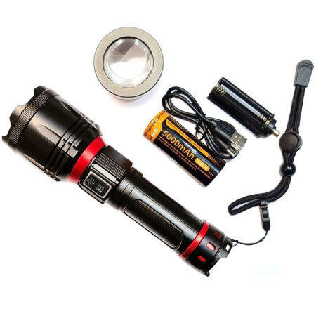 Ручной фонарь YEMAO YM-B631-D, 2500LM, 30W LED 1*26650 аккум, TYPE-C