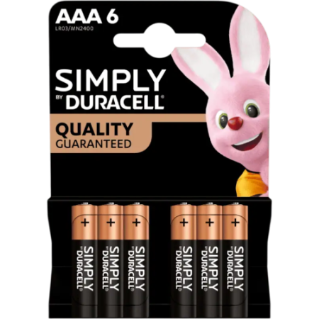 Батарейка Duracell LR3/AAA блистер - 6шт.