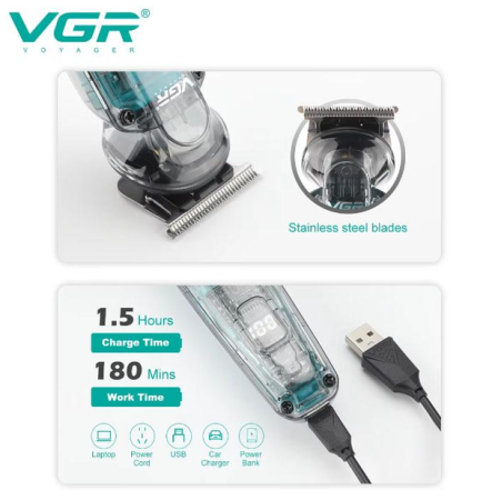 Триммер бороды и усов VGR V-949