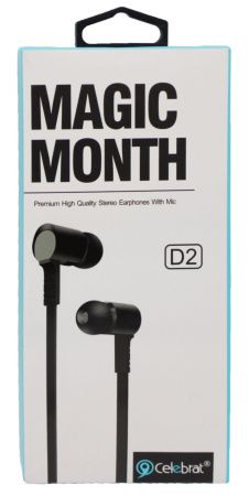 Вакуумные наушники-гарнитура Celebrat D2