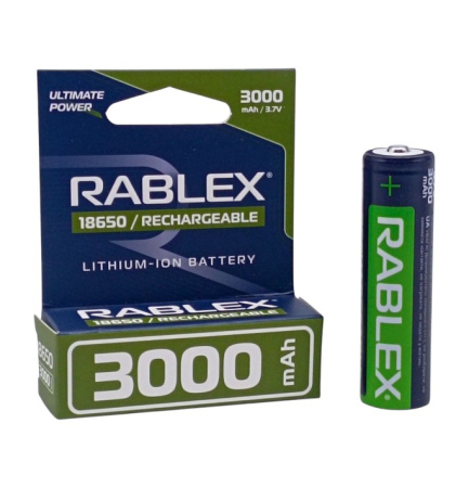 Аккумулятор Rablex 18650, 3000mAh Li-ION 3.7v