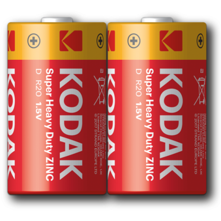 Батарейка KODAK Super Heavy Duty R20P (D) / солевая