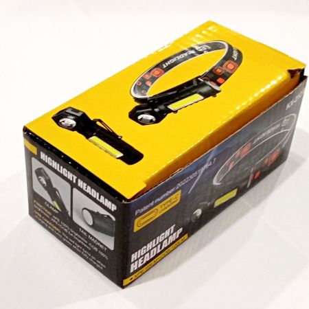 Налобный фонарь KX-212-XPE, 5SMD, Li-Ion аккум., Waterproof, ЗУ microUSB