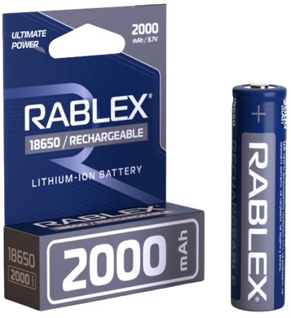 Аккумулятор Rablex 18650 Li-ion 2000mAh 3.7v