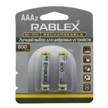 Аккумулятор Rablex HR03/AAA Ni-MH 800mAh 1.2V 1 шт.