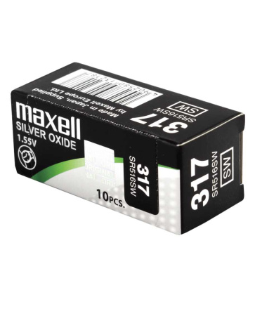 Батарейки-Таблетки Maxell 317 / SR516SW  