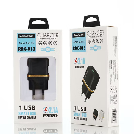 Сетевое зарядное устройство REDDAX RDX-013 10W (USB), Black
