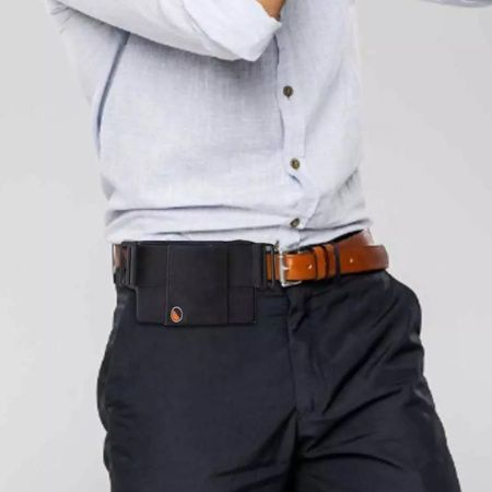 Сумка на пояс для смартфона и документов Эластичная (без застежки) / 7452