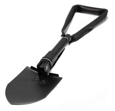Лопата саперская складная H-135, чехол, средняя 47см , цвет чёрный