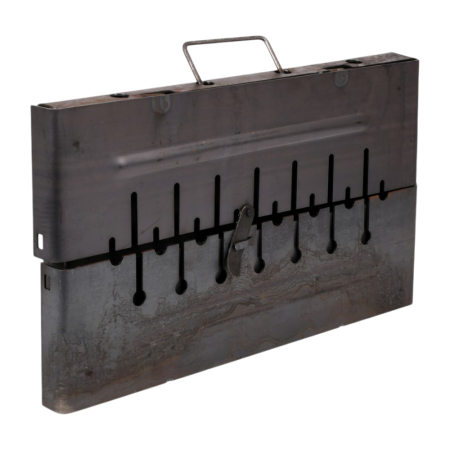 Мангал-чемодан на 8 шампуров 50*27*5см (высота ножки 45см) УК-М8