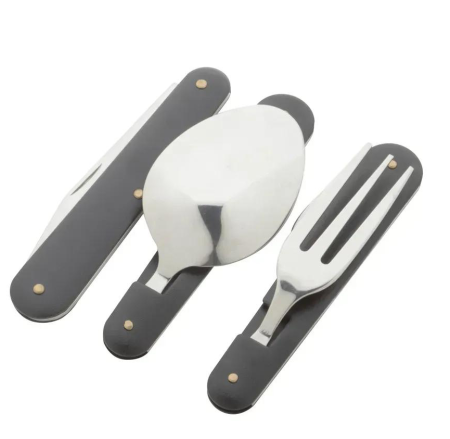 Туристический столовый прибор F48 чёрный