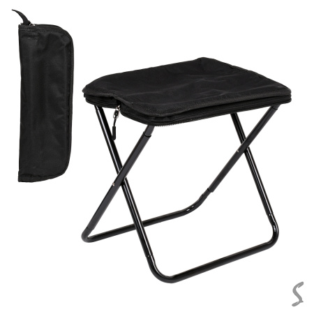 Стул рыбацкий S 28×23.5×27 см MH-5555B-S, чёрный, с чехлом