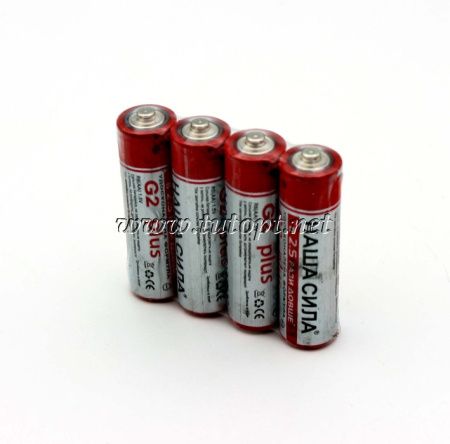 Батарейки солевая Наша Сила R6/AA коробка - 60штук (Китай)