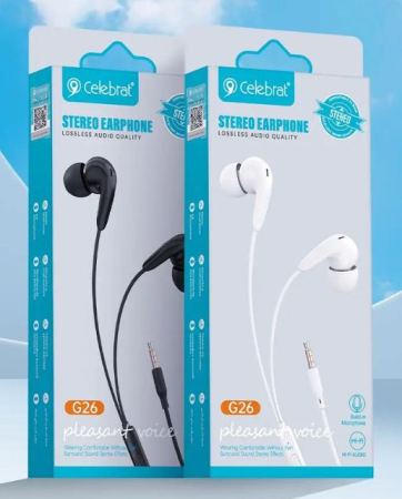 Вакуумные наушники-гарнитура Celebrat G26