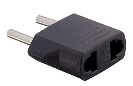 Переходник с плоской и евро вилки, чёрный OO5 - 3507 Переходник с плоской и евро вилки, чёрный OO5 - 3507