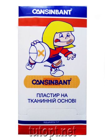 Пластырь на тканевой основе Consinbant 19х72мм (30шт)