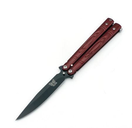 Нож бабочка Benchmade красный нож бабочка