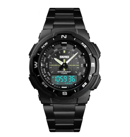 Часы наручные SKMEI 1370BKWT , BLACK/WHITE, 10241