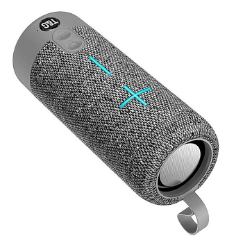 Bluetooth-колонка TG619C с RGB подсветкой, speakerphone, радио, серый
