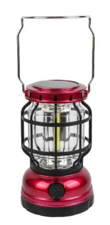 Фонарь для кемпинга 1990T, солнечная панель, аккумулятор