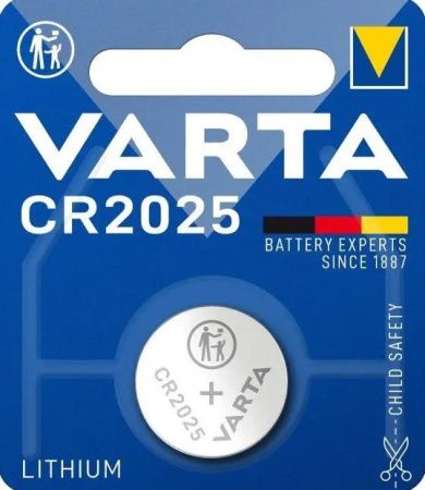 Батарейки-Таблетки Varta CR2025 / 3V блистер 1шт.