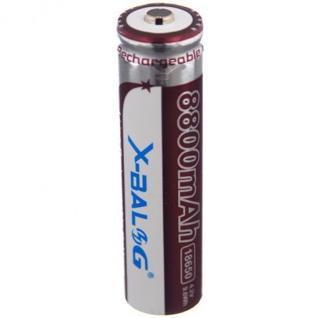 Аккумулятор X-Balog 18650 Li-ion 8800mAh 4.2V (BROWN) реальная ёмкость меньше/ 2430