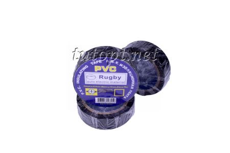 Изолента  Rugby / PVC / 10м черная (реальный метраж меньше)