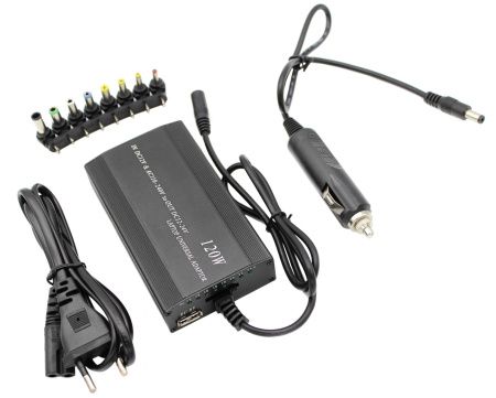 Универсальное зарядное устройство для ноутбуков DC9-15V/12V- 220V, 0302 Универсальное зарядное устройство для ноутбуков DC9-15V/12V- 220V, 0302