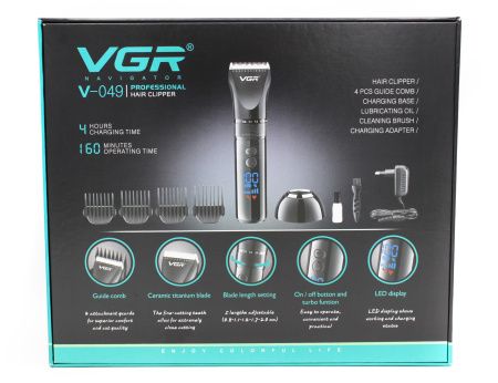 Профессиональная машинка для стрижки VGR V-049