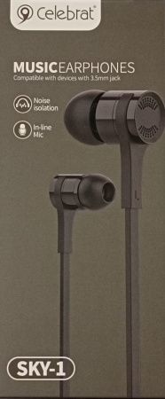 Вакуумные наушники-гарнитура Celebrat SKY-1