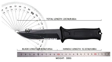 Нож охотничий Gerber Чёрный 539-5 / 25см / 11см охотничий нож