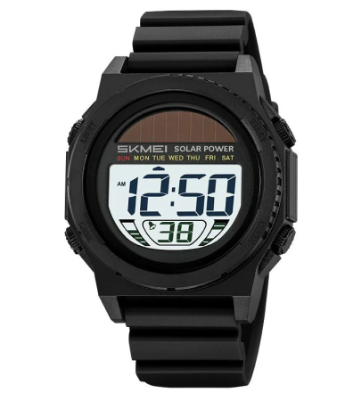 Часы наручные SKMEI 2358BKWT, BLACK-WHITE, Solar Power, 11465