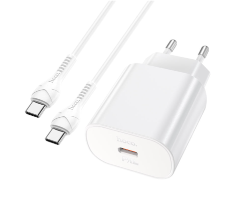 СЗУ Сетевое Зарядное Устройство Hoco N22, быстрая зарядка 25W, Type-C - Type-C