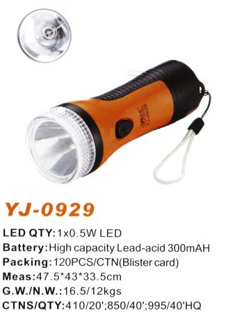 Ручной фонарь Yajia YJ-0929, Аккумулятор, 1LED