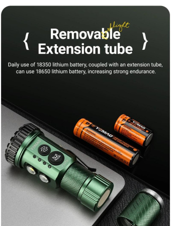 Ручной фонарь YEMAO YM-F337X, 3500LM, 8*XTE LED, красный, синий, зеленый и ультрафиолетовый,  TYPE-C