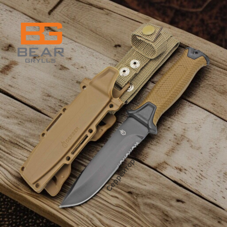 Нож охотничий Gerber Хаки 539-4 / 25см / 11см охотничий нож