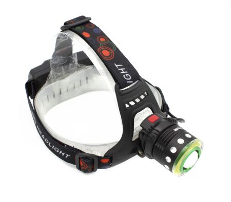 Налобный фонарь PL120, RB120, ЗУ microUSB, T6+Cob, Zoom