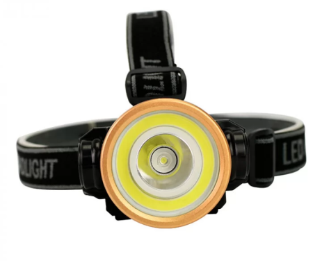 Налобный фонарь Bailong BL-0509-2, аккумулятор, micro USB, 4099