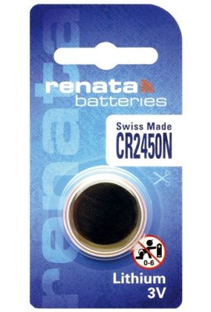 Батарейки-Таблетки Renata CR2450N / 3V/ 1шт. на блистере